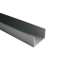 Geen U-profiel aluminium brut 25x25x2000x1mm