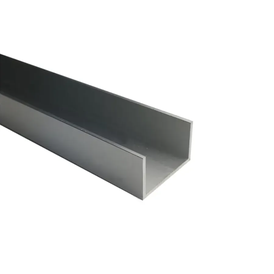 Geen U-profiel aluminium brut 25x25x2000x1mm