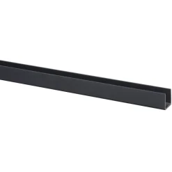 Geen U-profiel kunststof antraciet 18x18 mm 260 cm