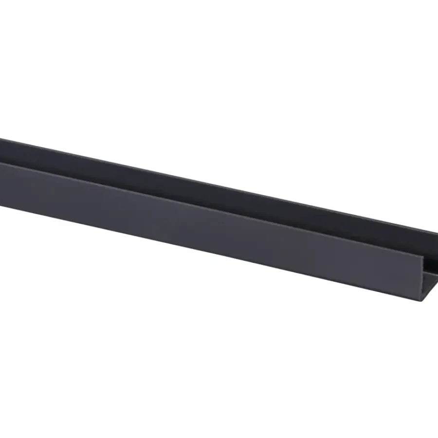 Geen U-profiel kunststof antraciet 18x18 mm 260 cm