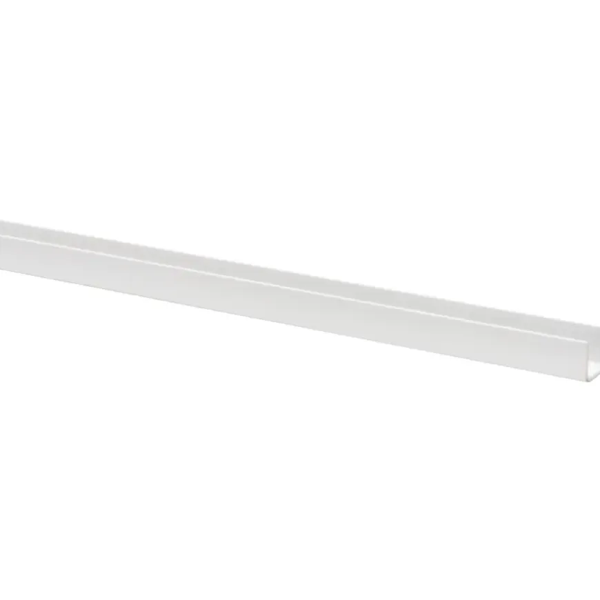 U-profiel kunststof wit 10x13 mm lengte 260 cm