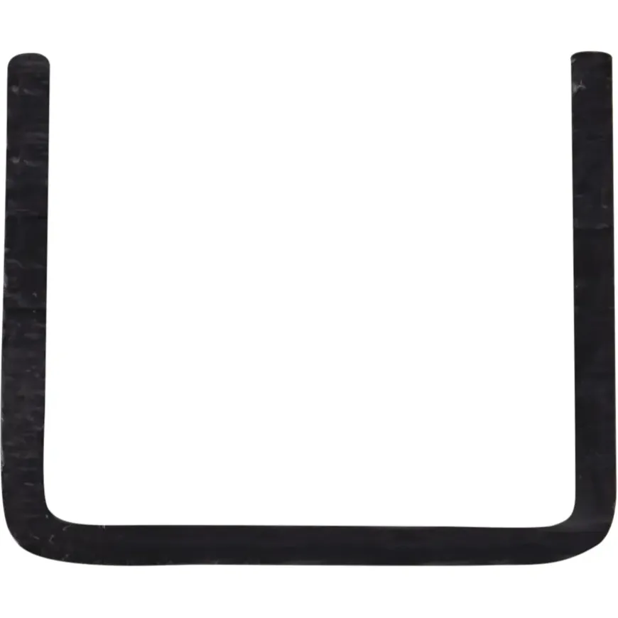 U-profiel kunststof zwart 18x18 mm lengte 260 cm