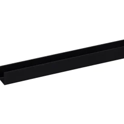 U-profiel kunststof zwart 18x18 mm lengte 260 cm