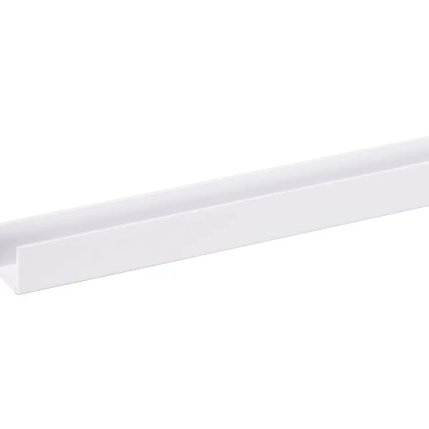U-profiel 2600 x 18mm wit