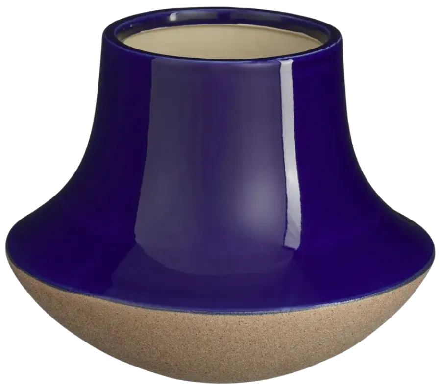 Geen Vaas blauw - h20xd25cm