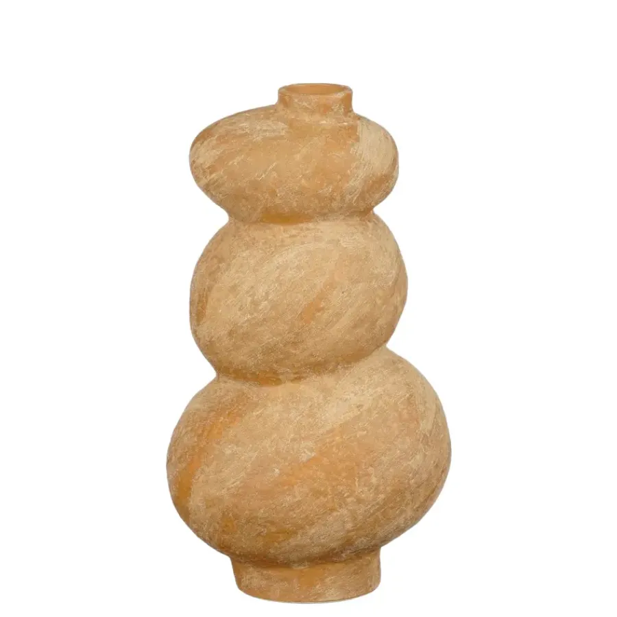 Geen Vaas bruin - l18,5xb15,5xh32,5cm