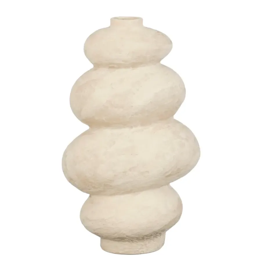 Geen Vaas creme - l26xb17,5xh44cm