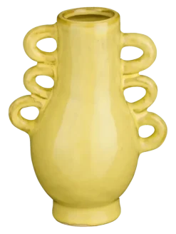 Geen Vaas geel - l11,5xb8xh15,5cm