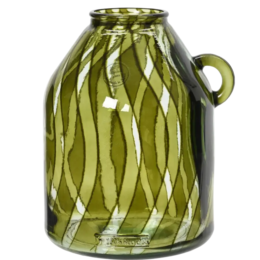 Geen Vaas gerecycled glas groen