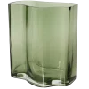 Decoris Vaas glas groen 18 x 12 x 20 cm