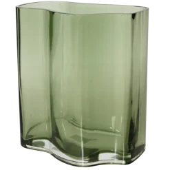 Decoris Vaas glas groen 18 x 12 x 20 cm