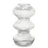 Geen Vaas glas ribbed - h30xd16cm