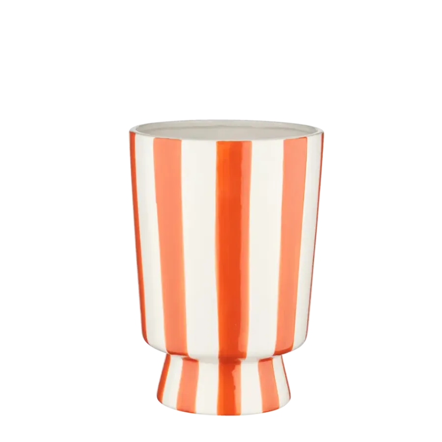 Geen Vaas met oranje strepen