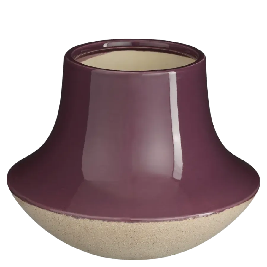 Geen Vaas paars - h20xd25cm