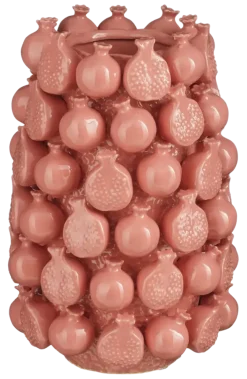 Geen Vaas roze - h30xd24cm