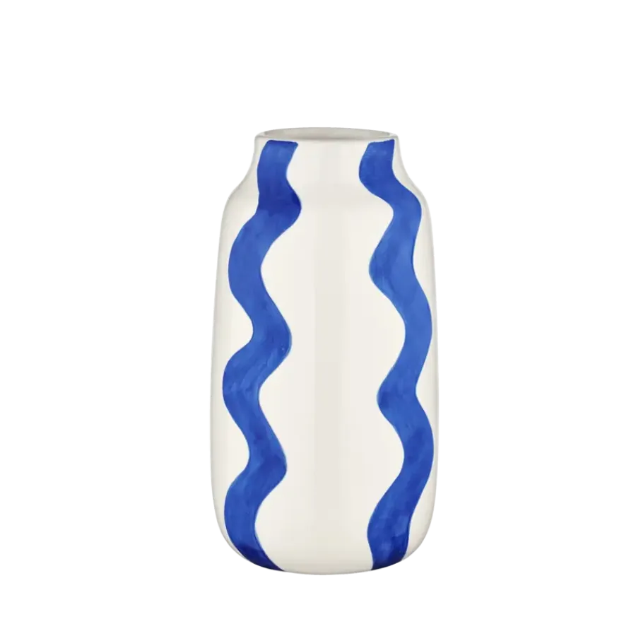 Geen Vaas strepen blauw
