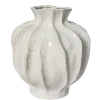 Decoris Vaas wit 26 cm glanzend keramiek