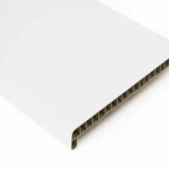 Essentials Vensterbank kunststof wit 300x25 cm inclusief eindkappen