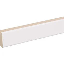 Geen Vensterbanklat recht MDF wit gegrond 18x40 mm lengte 260 cm