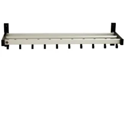 V-part Vepa Bins Pro-line wandkapstok met 19 haken - grijs / zwart