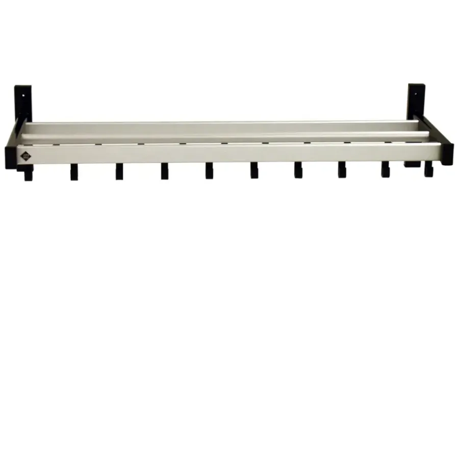 V-part Vepa Bins Pro-line wandkapstok met 19 haken - grijs / zwart