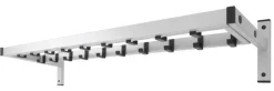 V-part Vepa Bins Safe wandkapstok met 19 haken - grijs / zwart