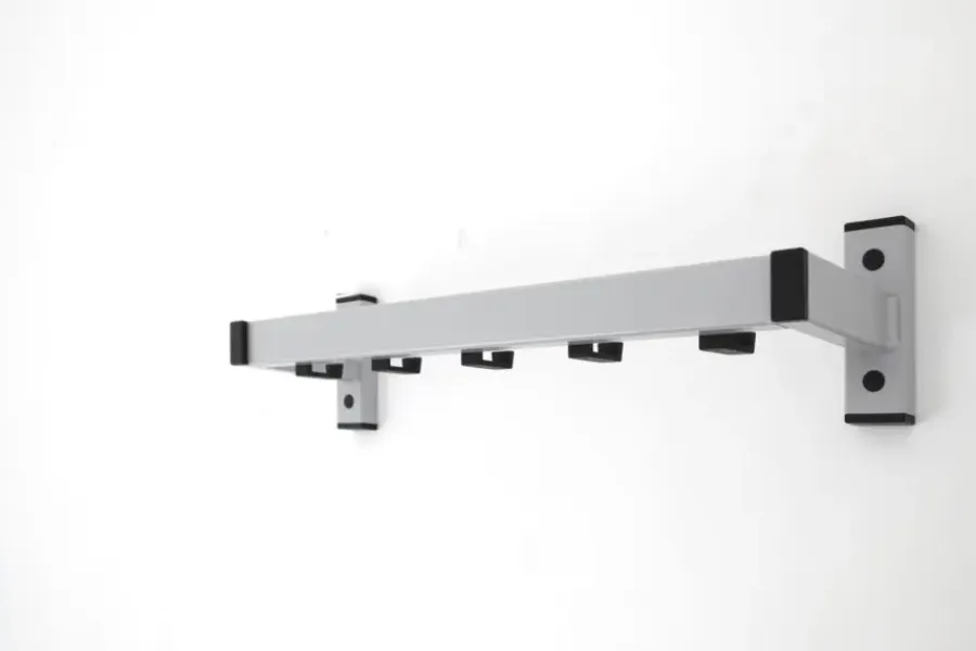 V-part Vepa Bins Safe wandkapstok met 5 haken - grijs / zwart