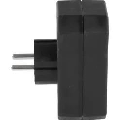 Verloopstekker 2x Euro + 1x RA Zwart