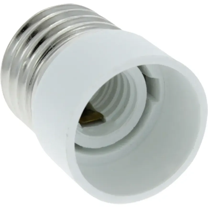 Verloopstuk Fitting van E27 naar E14 60W Wit
