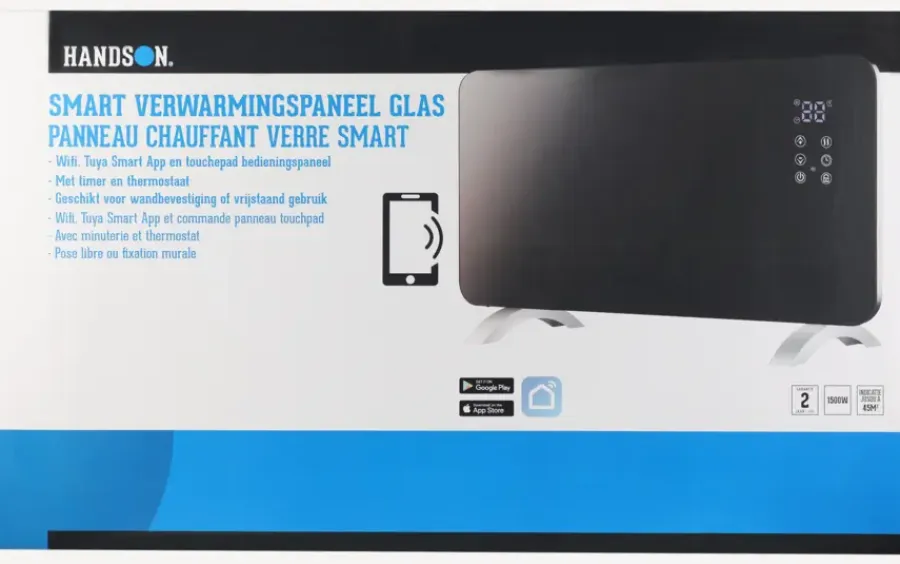 Handson Verwarmingspaneel 1500W zwart