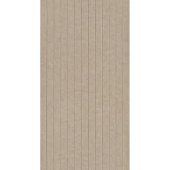 Viltpaneel rechte lijnen taupe 120x52 cm