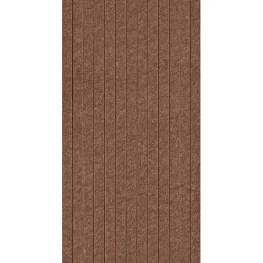 Viltpaneel rechte lijnen terra 120x52 cm