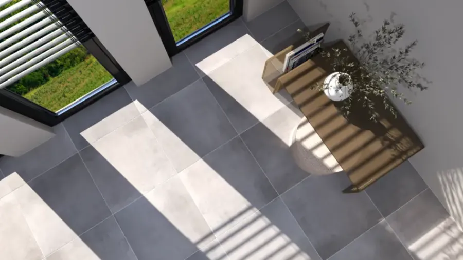 Geen Vloertegel Element betonlook antraciet 60 x 60 cm keramiek 1,44 m²