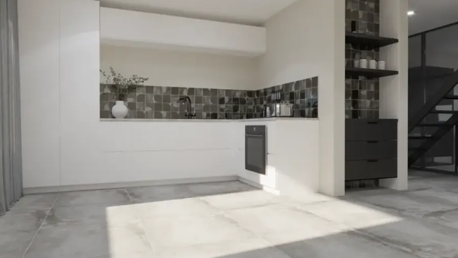 Geen Vloertegel Etna betonlook 60 x 60 cm keramiek grijs 1,416 m²