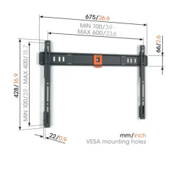 Vogel's TV-steun Fixed L - 40 t/m 100 inch