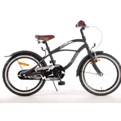 Volare Black Cruiser kinderfiets zwart 18 inch