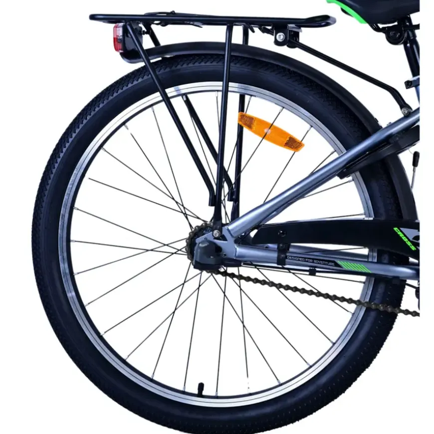 Volare Cross kinderfiets donker grijs 24 inch