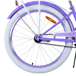 Volare Lovely kinderfiets wit paars 24 inch