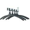 V-part wandkapstok HIQ 4 incl. 4 hangers - aluminiumgrijs / zwart