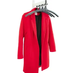V-part wandkapstok HIQ 4 incl. 4 hangers - aluminiumgrijs / zwart