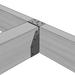 Waelbers balkdrager met lange lip 63 x 160 mm verzinkt