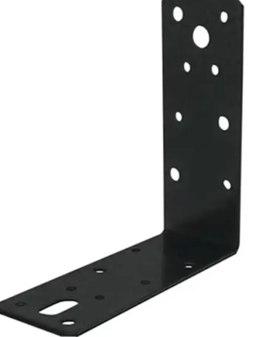 Waelbers hoekanker zonder ril 150 x 150 mm zwart