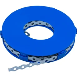 Geen Waelbers montageband in cassette gegolfd 12x0,7 mm 10 meter lang verzinkt