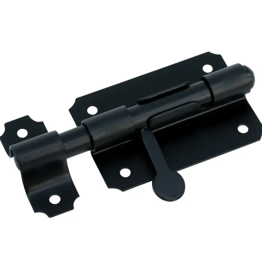 Geen Waelbers schuifgrendel 80 mm zwart