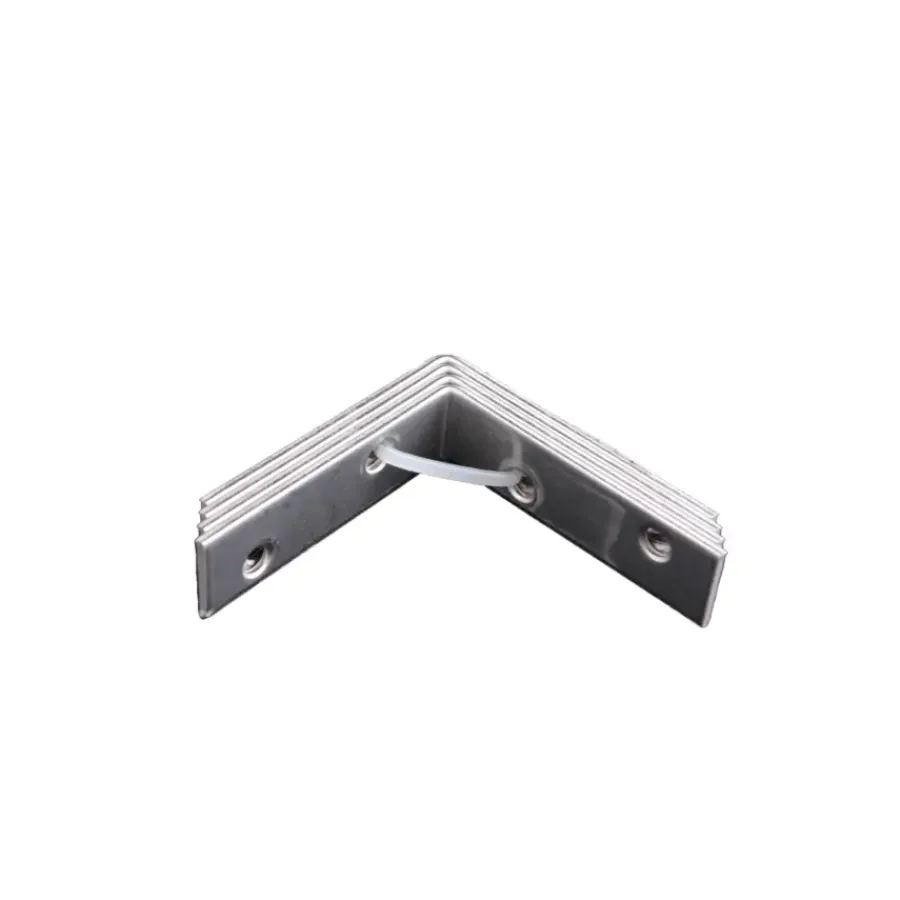 Geen Waelbers stoelhoek 55 x 55 mm RVS 4 stuks