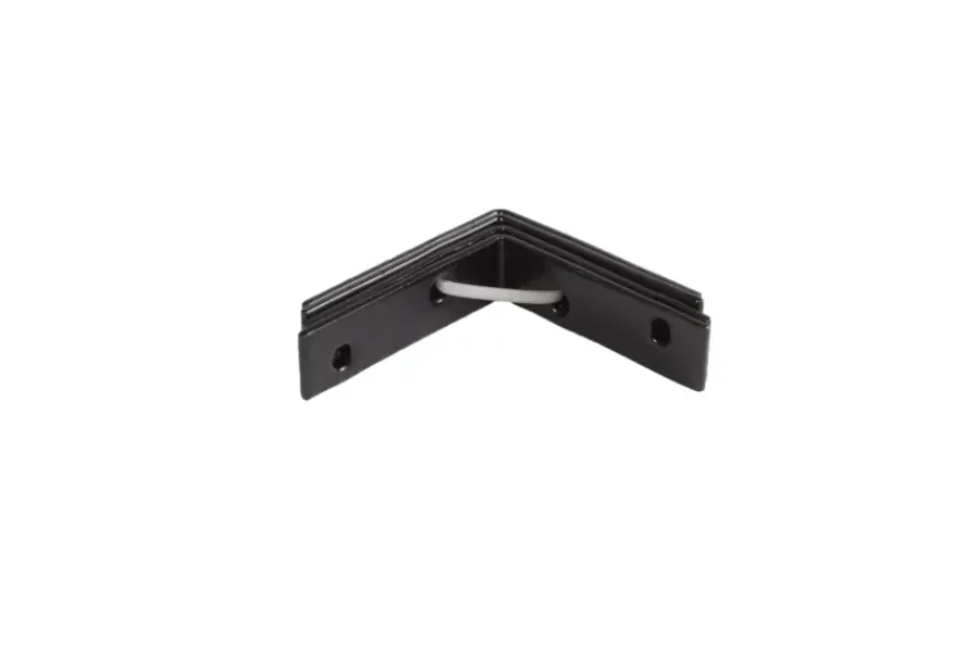 Waelbers stoelhoek 55x55 mm zwart 4 stuks