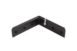 Waelbers stoelhoek 85x85 mm zwart 4 stuks