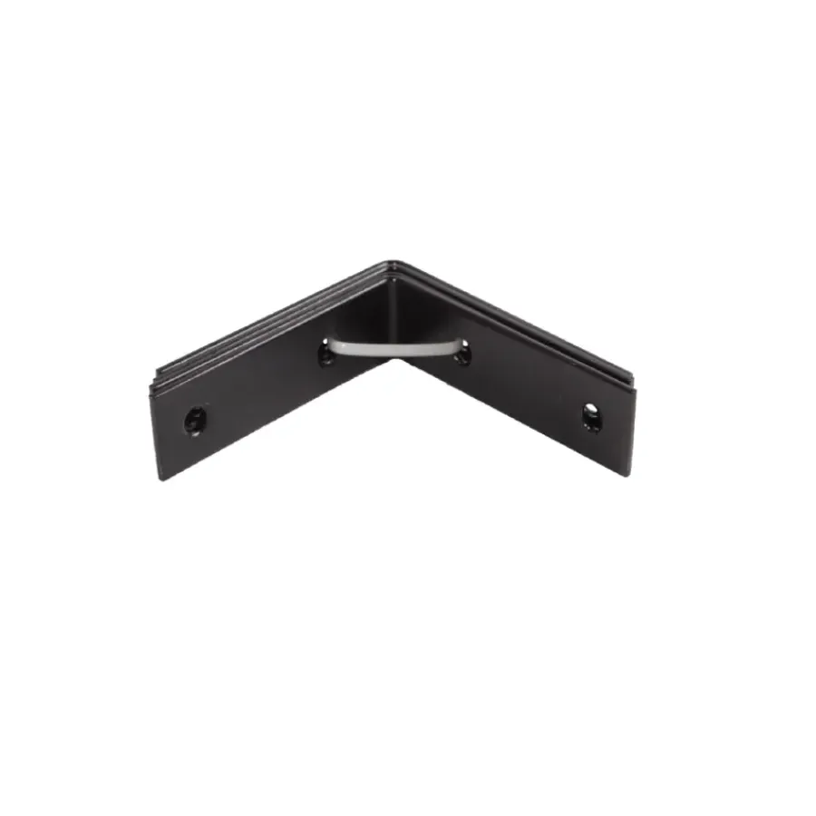 Geen Waelbers stoelhoek 70 x 70 mm zwart 4 stuks