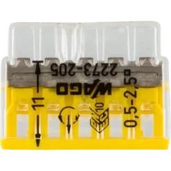Wago Lasklem 5-voudig compact 0,5-2,5mm² 2273-205 20 stuks
