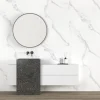 Wand/douche paneel kunststof Allora 260x90 cm wit marmer mat, dikte 5mm 2,34 m²